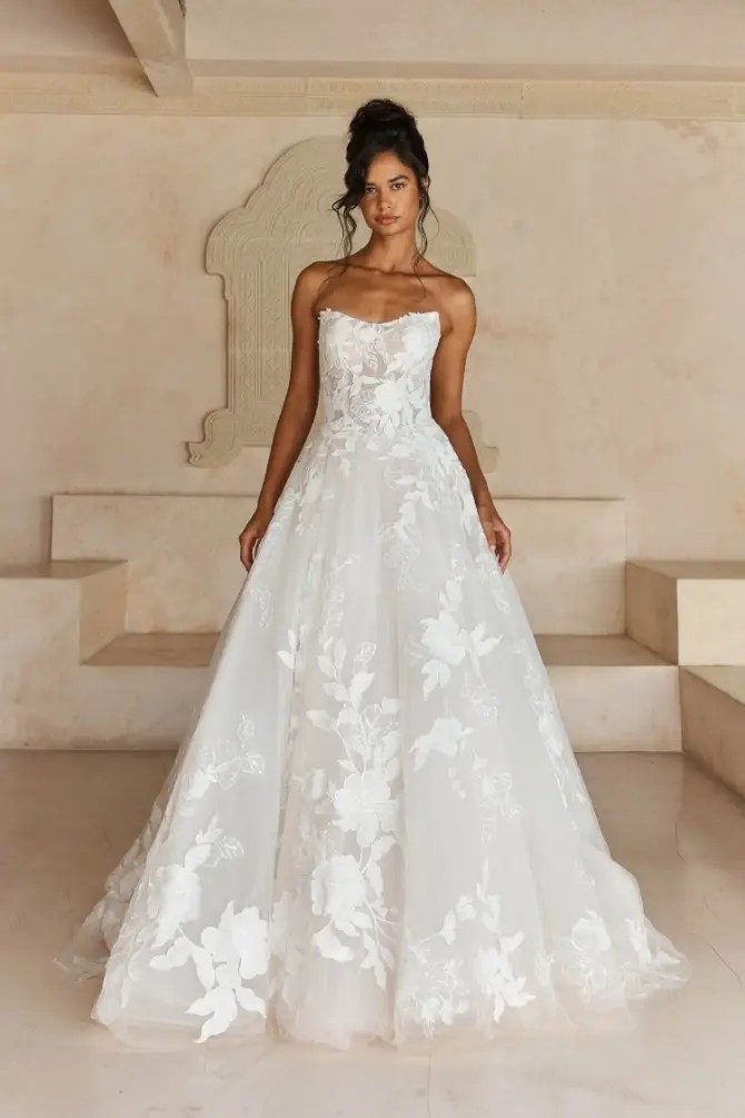 Flattering &amp; Romantic: Basque Waistline Gowns at Covet Bridal Image