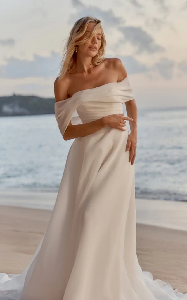 Model wearing a Madi Lane gown
