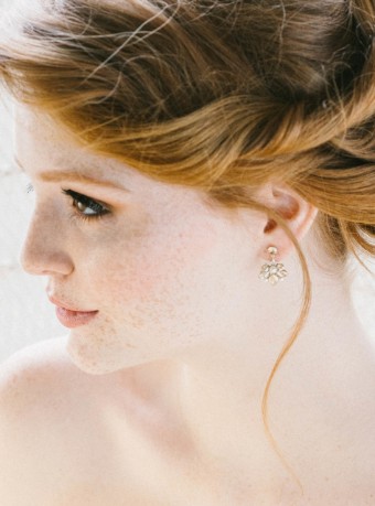 Sara Gabriel Mini Chelsea Earrings #0 default Champagne/Silver thumbnail