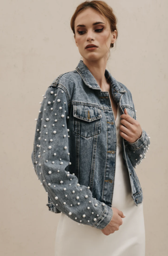 Heirloom Bridal Company "Mrs" Jacket - Heirloom #1 default Blue Denim thumbnail