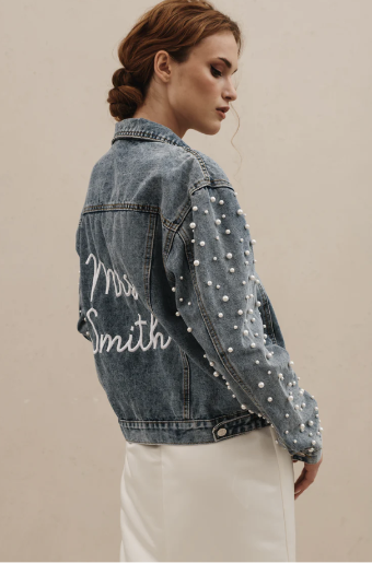 Heirloom Bridal Company "Mrs" Jacket - Heirloom #0 default Blue Denim thumbnail