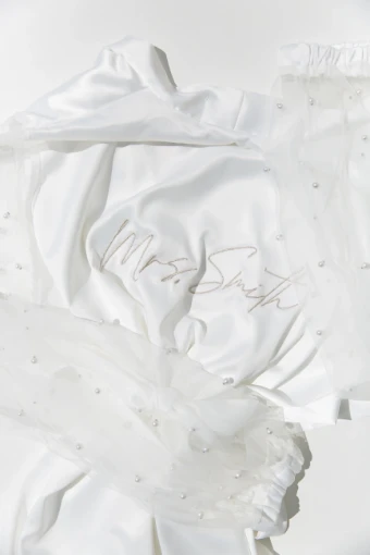 Heirloom Bridal Company Pearl Sleeve Bridal Robe - Heirloom #3 default Ivory thumbnail