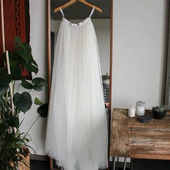 Alexandra Grecco Lya Tulle Skirt #0 default Off White thumbnail