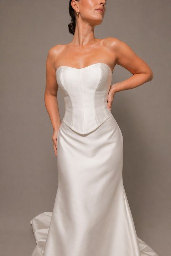 Zuri Bridal Samantha Corset by Zuri Bridal #0 default Ivory thumbnail