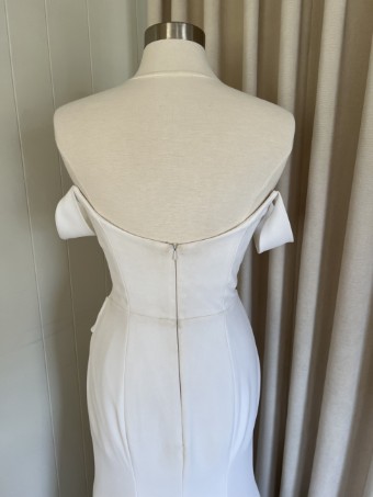 Alyssa Kristin Camila (pleated skirt w/ slit) by Alyssa Kristin #5 Natural White thumbnail