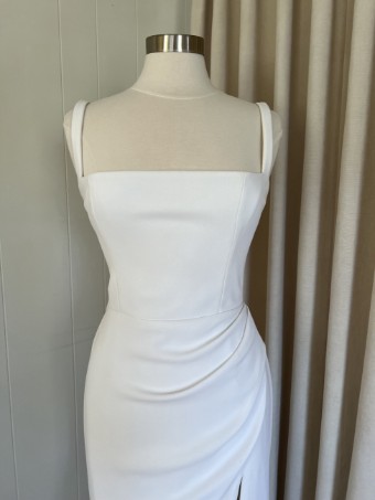 Alyssa Kristin Gemma (pleated skirt w/ slit) by Alyssa Kristin #2 Natural White thumbnail