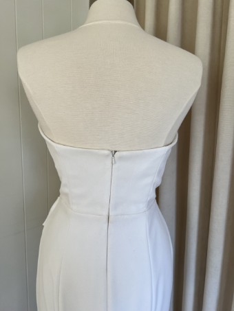 Alyssa Kristin Brie (pleated skirt w/ slit) by Alyssa Kristin #5 Natural White thumbnail