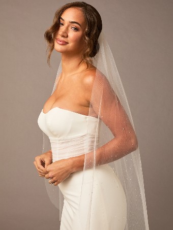 enVogue Bridal Accessories Abby Veil #1 Ivory thumbnail