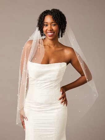 enVogue Bridal Accessories Kyleigh (Fingertip) Veil #0 default Ivory thumbnail