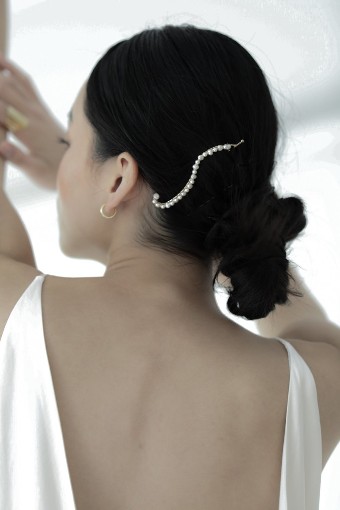 A. B. Ellie Petra Freshwater Pearl Pin - A.B. Ellie #1 default Gold thumbnail