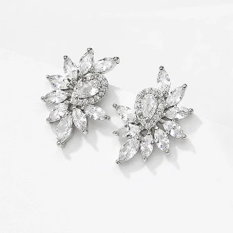 Heirloom Bridal Company Oakley Earrings - Heirloom #0 default Silver thumbnail