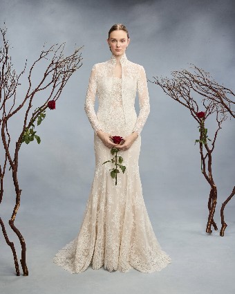 Reem Acra J'Adore Lace Jacket by Roses by Reem Acra #0 default Cream thumbnail