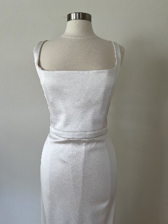 Alexandra Grecco Colette Stretch Satin Crepe Curvy by Alexandra Grecco #4 Off White thumbnail