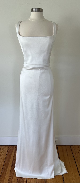 Alexandra Grecco Colette Stretch Satin Crepe Curvy by Alexandra Grecco #3 Off White thumbnail