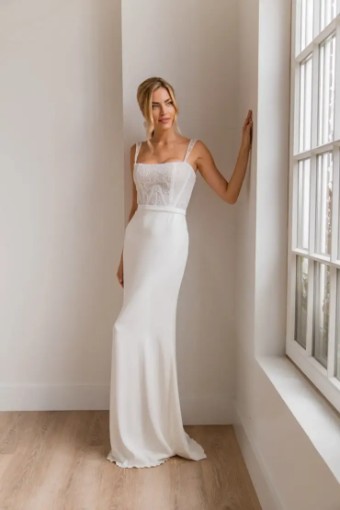 Rebecca Schoneveld McKenzie Gown #0 default Light Ivory thumbnail