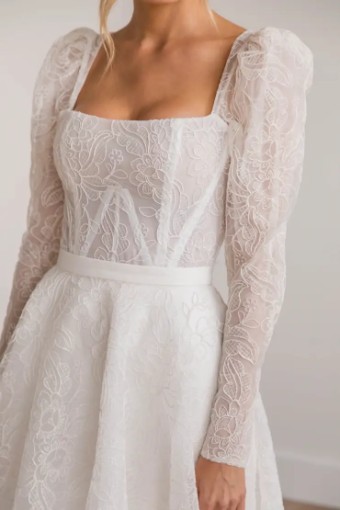 Rebecca Schoneveld McKenzie Gown #3 Light Ivory thumbnail