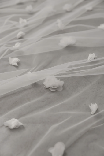 Heirloom Bridal Company Cathedral Petal Veil - Heirloom #1 default Off White thumbnail