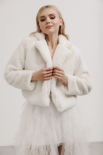 Heirloom Bridal Company Storm Faux Fur Jacket - Heirloom #0 default Ivory thumbnail