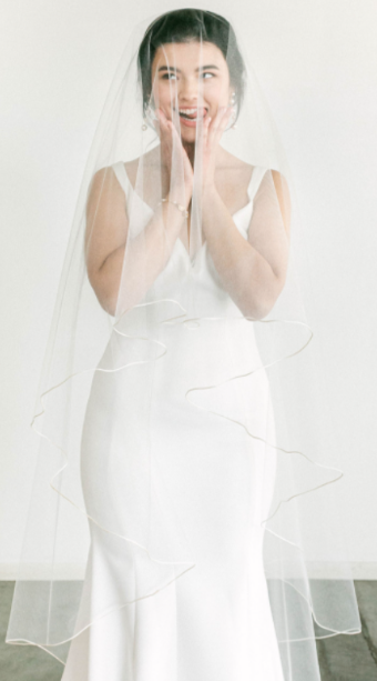 Sara Gabriel Gwen Veil by Sara Gabriel #0 default Pale Ivory thumbnail