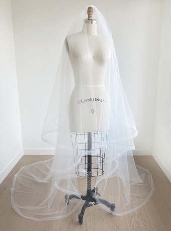 Sara Gabriel Phoebe Veil - Sara Gabriel #0 default Pale Ivory thumbnail