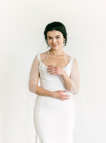 Sara Gabriel Michelle Veil #2 default Pale Ivory thumbnail