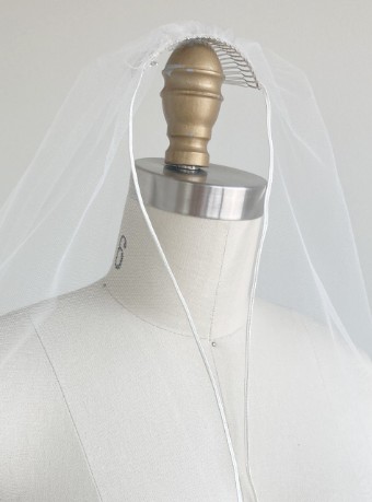 Sara Gabriel Michelle Veil #1 Pale Ivory thumbnail
