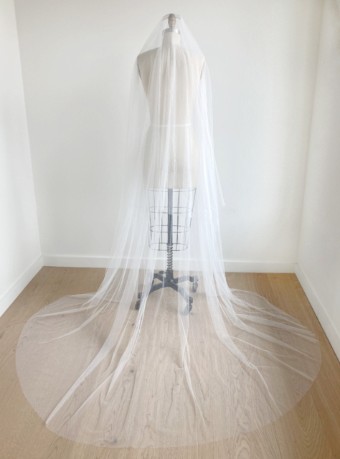 Sara Gabriel Stephanie Veil #0 default Pale Ivory thumbnail
