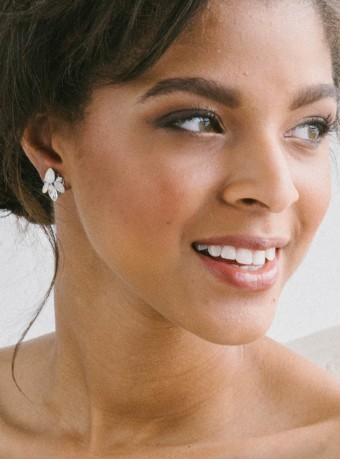 Sara Gabriel Jennifer Mini Earrings #0 default Champagne/Silver thumbnail