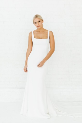 Alyssa Kristin Sydney by Alyssa Kristin (sampled: plain skirt/ buttons down zip) #0 default Natural White thumbnail