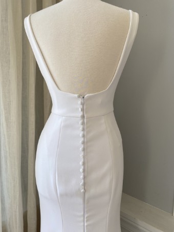 Alyssa Kristin Sydney by Alyssa Kristin (sampled: plain skirt/ buttons down zip) #5 Natural White thumbnail