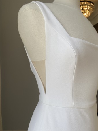 Alyssa Kristin Sydney by Alyssa Kristin (sampled: plain skirt/ buttons down zip) #7 Natural White thumbnail