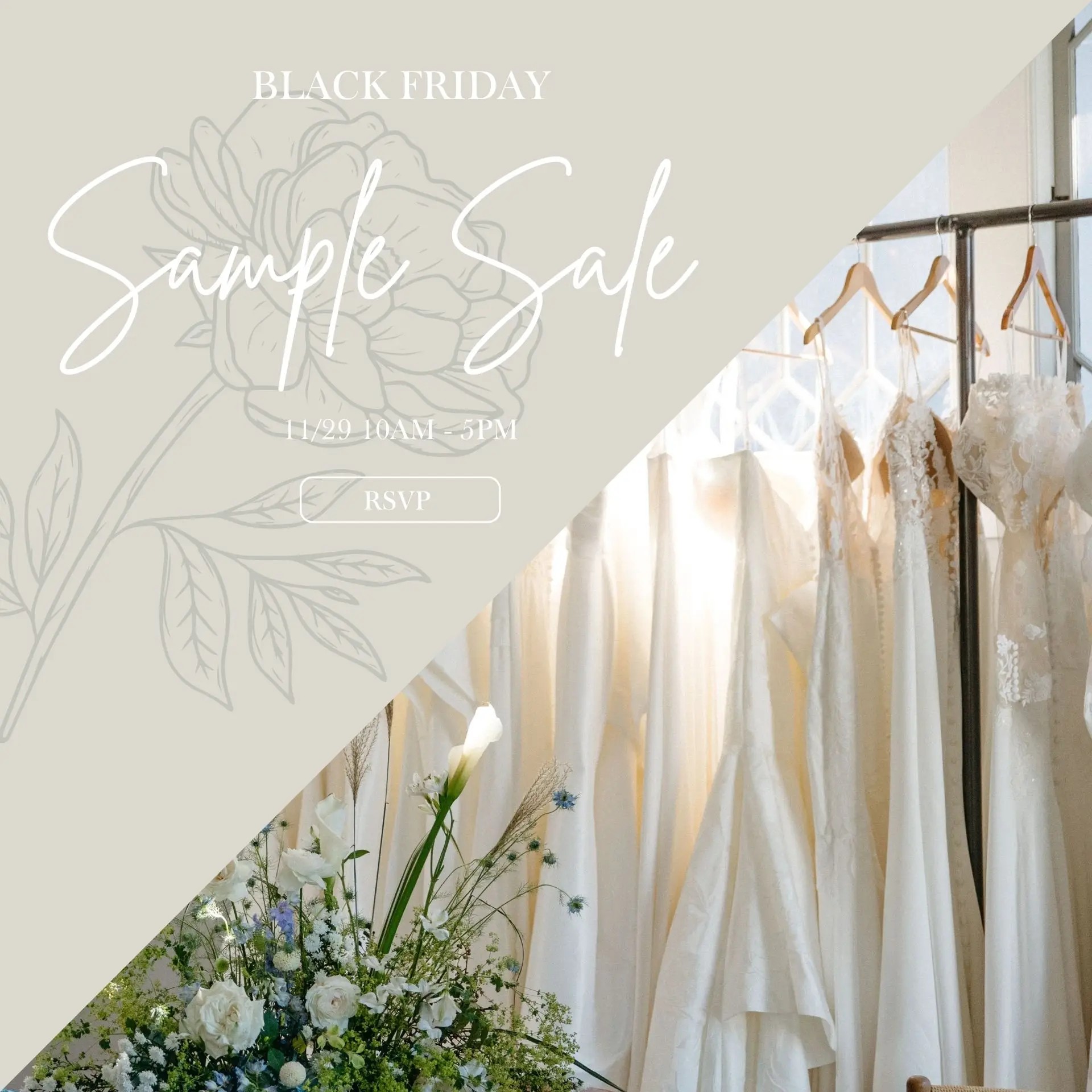 black friday sample sale banner